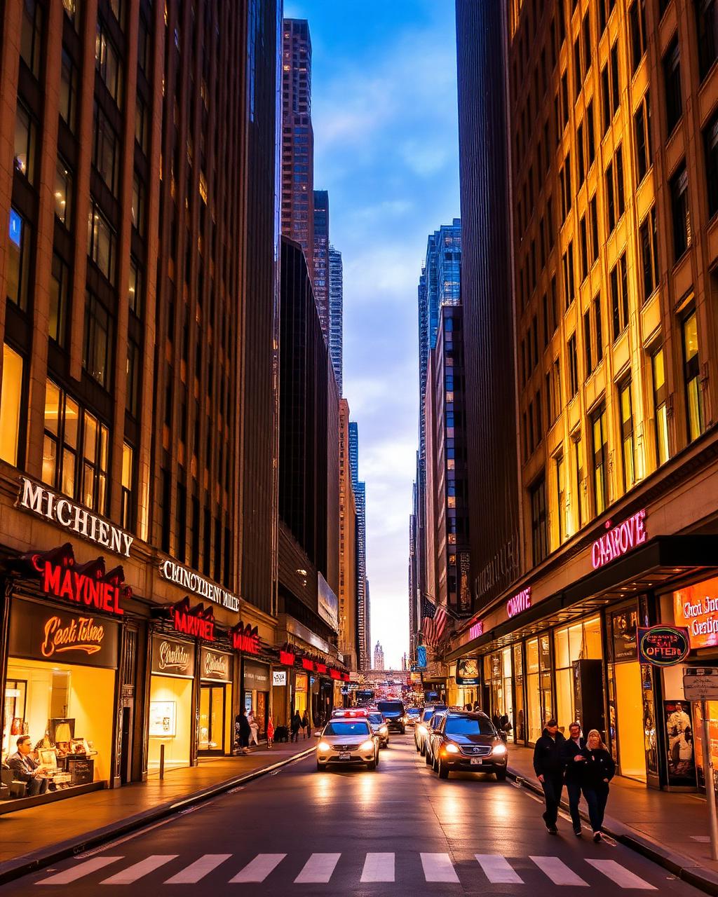 Magnificent Mile em Chicago